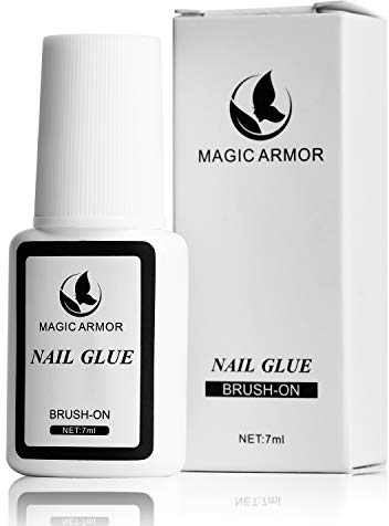 MagicArmor Nagelkleber Tipkleber Extra stark mit pinsel für Professionell Salon-Qualität Nagelkleber für tips schnelltrocknend und nagelkleber für kunstnägel Perfekt für Acrylnägel