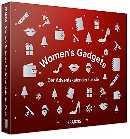 FRANZIS 67255 – Women's Gadgets – Le calendrier de l'Avent pour elle 2021, 24 surprises qui font battre le cœur des femmes plus vite