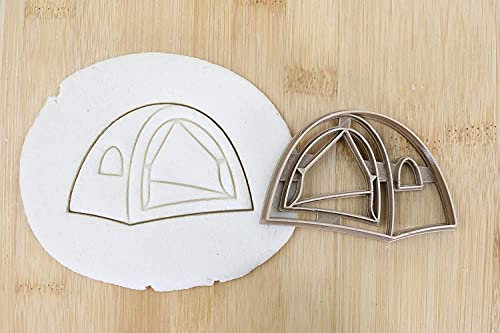 Cookie Cutter Fondant Keksstempel/Ausstechform Keksausstecher Plätzchen Camping Zelt ca. 8cm