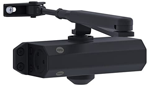 Yale 3500-0004-55 Series 3500 Door Closer with Retainer Arm, Black/White