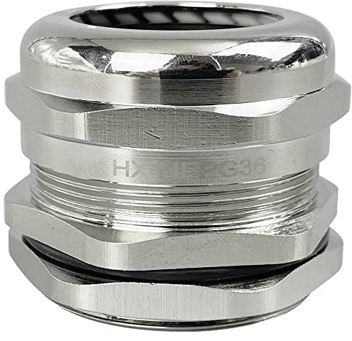 TRU Components TC-10305396 Kabelverschraubung PG36 Messing (vernickelt) Metall 1 St.