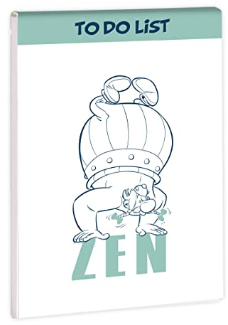 Clairefontaine 813059C - Asterix 5, Block To-do Liste/Memo Block DIN A5 14,8 x 21 cm, 52 Blatt 90g, bedruckt, ideal für Ihre Organisation, 1 Stück