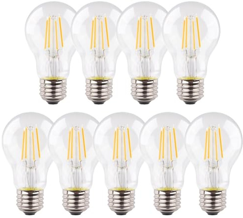 Müller-Licht LED Birnenform E27 Filament, 9er Set, 4,9W ersetzt 40W herkömmlicher Glühbirne, 470lm, warmweiß 2700K