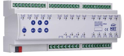 Universalaktor 24-fach 12TE REG 16A 230V MDT AKU-2416.03