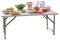 Neo Folding Table Portable Fold Up Tables Camping Garden Party BBQ Dinner Buffet Picnic (4 Foot Height Extendable)