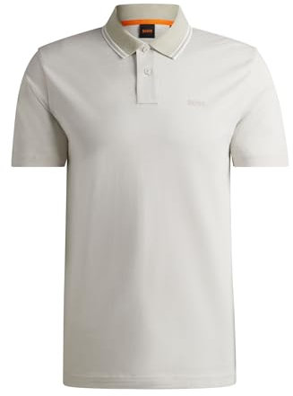 BOSS Hommes PeoxfordNew Polo en piqué de Coton avec Logo imprimé