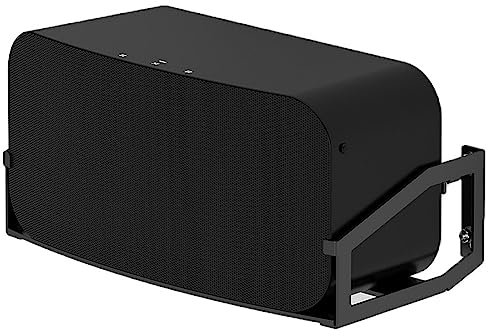 MOTONG Wall Mount Stand Compatible with Sonos Five Speaker, Metal Wall-Mounted Bracket Stand Holder Compatible with Sonos Five, Black