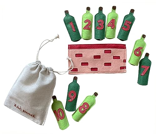 10 Green Bottle Nursery Rhyme Finger Puppet