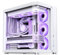 JONSBO TK-2 White ATX Mid-Tower Pc Case,Hyperboloid Glass Design, Separated Cabinet Structure, Al Alloy Shell Desktop Computer Case, Support BTF Motherboard/ATX Power supply/360 AIO,White