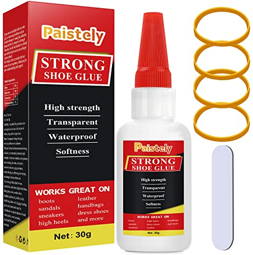 Shoe Glue Sole Repair, Transparent Shoe Repair Glue, Waterproof, Non-Hardening Glue For Shoes Repair Soles, Professional Glue for Shoes for Repairing Worn Shoes, Boots, Leather, etc. (30g)