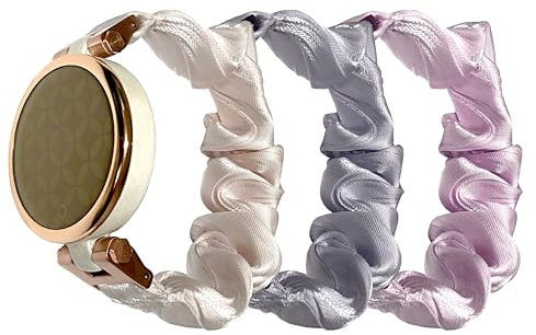 EANWireless Kompatibel mit Garmin Lily Uhrenarmband, weiches Tuch, elastisches Haargummi-Uhrenarmband, Damen-Ersatzzubehör, kompatibel mit Garmin Lily-Armbändern