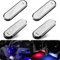 Dark Ambient Interior Lighting,7 Colours Available,LED Lighting,Touch Lights,USB Car Lamp,Car Decorative Lights (4 PCS)