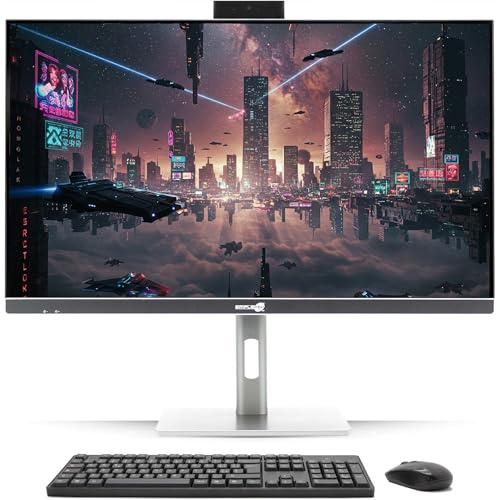 Simpletek All in One PC 27 4K Core i3 8. Generation | GTX 1660 6GB GDDR6 | Windows 10 Pro 16GB RAM und 480GB SSD | Desktop-PC Gaming Grafik, Video-Montage