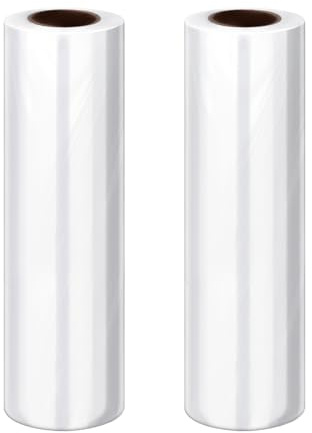 ATOMUS 2 Rolls Self Adhesive PE Food Grade Cling Film 0.015mm Clear Pallet Wrap 30cmx100m for Tattoo Armrest Instrument Supplies Tattoo Wrap Skin Aftercare Film