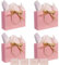TAIXING 4 Pièces Sac Cadeau Sacs Cadeaux avec Ruban et Poignées, Grands Pochette Cadeau avec Mouchoirs et Cartes pour Anniversaire Mariage Festival Noël, 28 * 20 * 9cm(Rose)