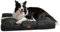 BEDSURE Hundekissen große Hunde waschbar - 111x89cm hundematratze XXL für große, mittelgroße Hunde Outdoor gepolstert Hundematte tiefschwarz in 10cm Höhe, groß XL Hundebett für Haustiere