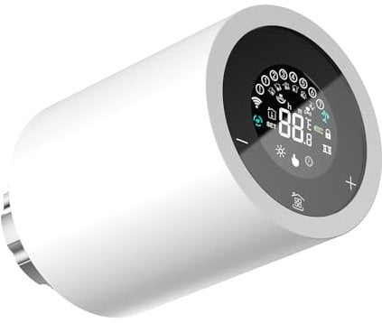 Wengart Smart Home Radiator Valve TRV-02,M30x1.5,Zigbee Thermostat,Weekly programming,Independent Room Control,Mobile Phone Remote Control,eWeLink Zigbee Hub Required