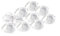 DEARMAMY 20pièces Support Transparent Diamant pour Noms Décorations De Mariage Et Événements Porte- Multifonctionnel Design Unique