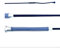 JA Horse Gel Dressurgerte Dressur reiten Gerte Reitgerte mit Gelgriff (Navy, 100 cm)