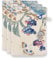 Pip Studio Waschlappen Set/3 Secret Garden Weiß/Blau 16x22cm