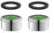 2 Pieces Tap Filter Aerator Replacement Insert 24MM Brass Male Spout Threaded With Gasket