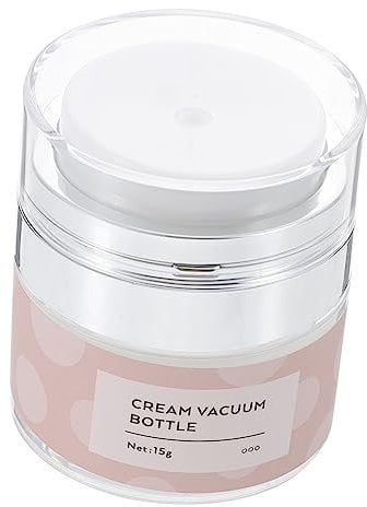 BELLIFFY Cosmetic Containers Cream Vacuum Jar Refillable Airless Pump Jar Dispenser for Moisturizers