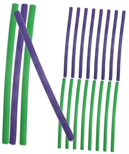 LALADEFIEE Lockenwickler Flexible Kleine Lockenstäbe Aus Schaumstoff Für Damen Und Kurzes Haar Hitzefreie Dauerwellenstäbe Geringes Gewicht Tragbar 2 Packungen Haarstyling Zubehör