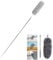 280cm Long Telescopic Feather Duster Extendable Microfiber Cleaner Brush For Cleaning Blinds High Ceiling Fans Roof Cobweb Conservatory Long Reach Window Tool