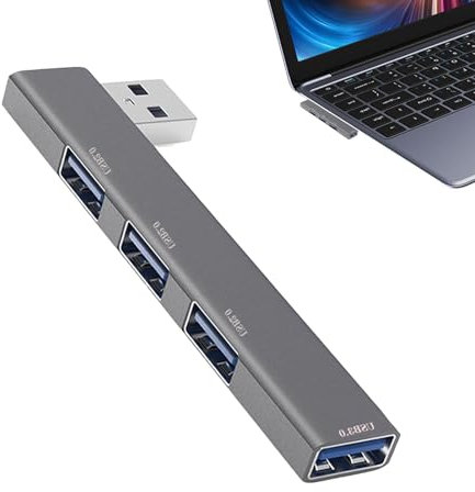 USB Hub 3.0-4 Porta Expander USB, adattatore USB ad alta velocità | Hub USB per laptop, desktop, unità flash, stampanti, PC, tastiere, hub USB multiport per connessione senza soluzione di continuità