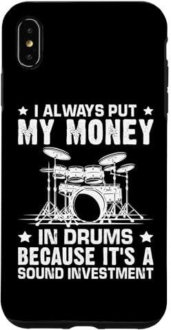 I miei soldi in batteria per un batterista Custodia per iPhone XS Max