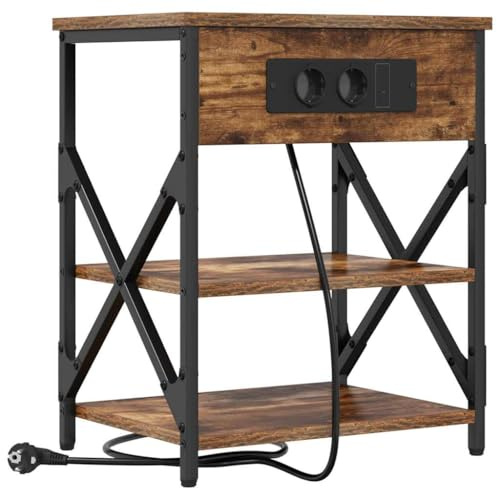 vidaXL Modern bedside table with storage ideal for a contemporary, practical and minimalist bedroom.