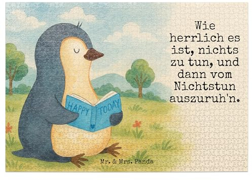 Mr. & Mrs. Panda Puzzlespiel Pinguin Buch Design 1500 Teile - Geschenk, 500 Puzzle, 2000, Urlaub, Ferien, 1000