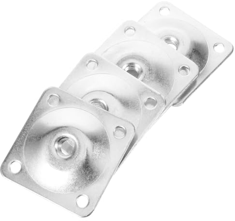 CTIRCHIU 4pcs Angled Furniture Leg Attachment Plates with Screws Install Table Leg Fixing Brackets for Sofas Couches Ottomans and Various Furniture Feet Repair and DIY Projects