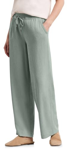 Street One Damen High Waist Wide Leg Hose im Casual Fit 3817775