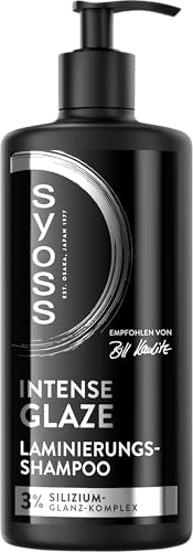 Syoss Intense Glaze Laminierungs-Shampoo (440 ml), für glanzloses Haar | Haarshampoo für mattes und glanzloses Haar, repariert das Haar und sorgt für eine geschmeidige, glänzende Grundlage