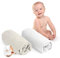 Dreamzie - Spannbettlaken 60x120 Baby 2er Pack - Baumwolle Oeko Tex Zertifiziert - Weiß und Beige - 100% Jersey Spannbettlaken 60x120cm