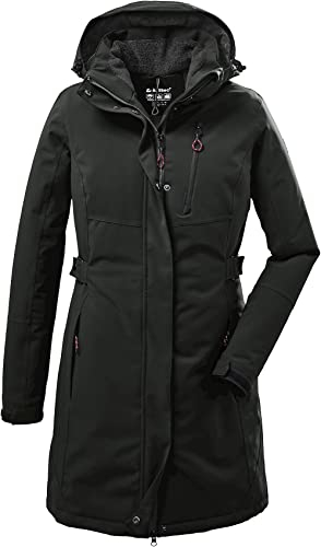 Killtec Damen Kow 165 Wmn Prk Funktionsparka/ Parka Mit Abzippbarer Kapuze, Dunkeloliv, 44 EU