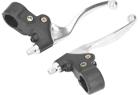 Psytfei Pocket Bike Bremsgriff Paar Universal Dirt Bike Bremshebel Aluminiumlegierung 22mm 7/8 Zoll Lenker Bremshebel links Rechts Bremsgriffhebel für 47 cc 49 cc Fahrrad Mini Pocket Dirt Bike ATV