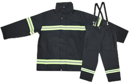KIMISS Ropa Ignífuga, Bomberos a Prueba de Calor Protección Gsm Abridor de Puerta Interruptor de relé Ignífugo Abrigo Reflectante Pantalones XL (M)