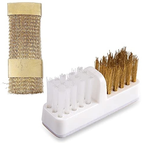 2 Pcs Nail Art Bits Cleaning Brush Drill Cleaner Brush Manicure Accessories Cleaning Nail Dirt for Salon and Home Use On Manicare