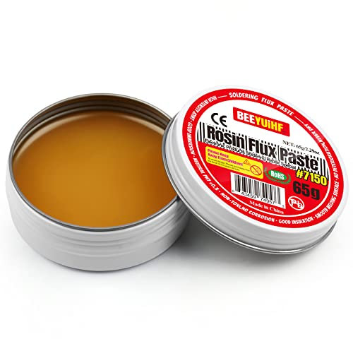 BEEYUIHF Soldering Paste Flux, Rosin Electrical Solder Flux for SMD PCB BGA Electronics Soldering & Repair Rework (2.29oz/65g) #7150
