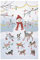 Ulster Weavers Geschirrtuch Schneemann & Haustiere (74 x 48 cm) – 100% Baumwolle – waschbar – Weihnachts-Geschirrtücher mit Katze & Hund – Weihnachts-Geschirrtuch – Küchenzubehör & Dekor –