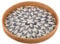 Bvdfgk Plateau de service rond en rotin, plateau rond en rotin avec nacre, panier décoratif en osier avec base en bois pour stocker, présenter du café, du pain, de la nourriture, des fruits – 35 cm