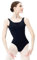 s.lemon Ballett Trikot Schwarz,Damen Rückenfrei Ärmellos Tank Tanz Ballettbody Tanktrikot fur Ballet 165