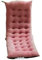 Kissen für Gartenliege, zusammenklappbar, Schaukelstuhl, mit dickem, rutschfestem Design, weiche Baumwollfüllung für komfortable Entspannung in Innenhöfen, Rosa (100 x 40 x 8 cm)