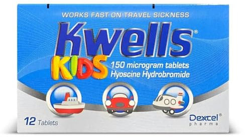 Kids Travel Sickness x12 Tablets | for Prevention of Travel Sickness