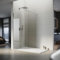 SONNI Mampara Ducha Fija Antical 90x200cm Mamparas de Ducha Frontal Cristal Templado 8mm,con Barra Estabilizadora y Perfil Aluminio