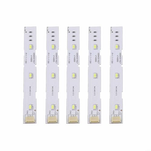 Emiif LED Fridge Strip Light for Haier BCD-575WDBI Refrigerator LED Light Bar Replacement 13.6cm Double Door Fridge Interior Illumination Strip(5 Pcs)