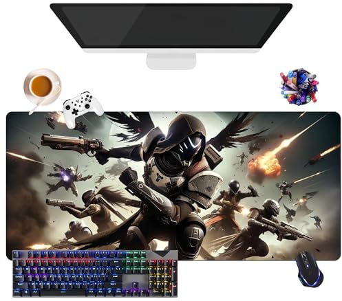 Game Destiny 2 Mouse Pad | XL Gamer Mouse Pad (35.4 × 15.7 × 0.12) | Office, Study & Home Use | Non-Slip Base + Soft Surface (1)