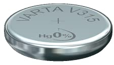 VARTA Button Cell Watch V315/SR67 silver battery 1-pack, button cell battery for watch in original blister pack of 1